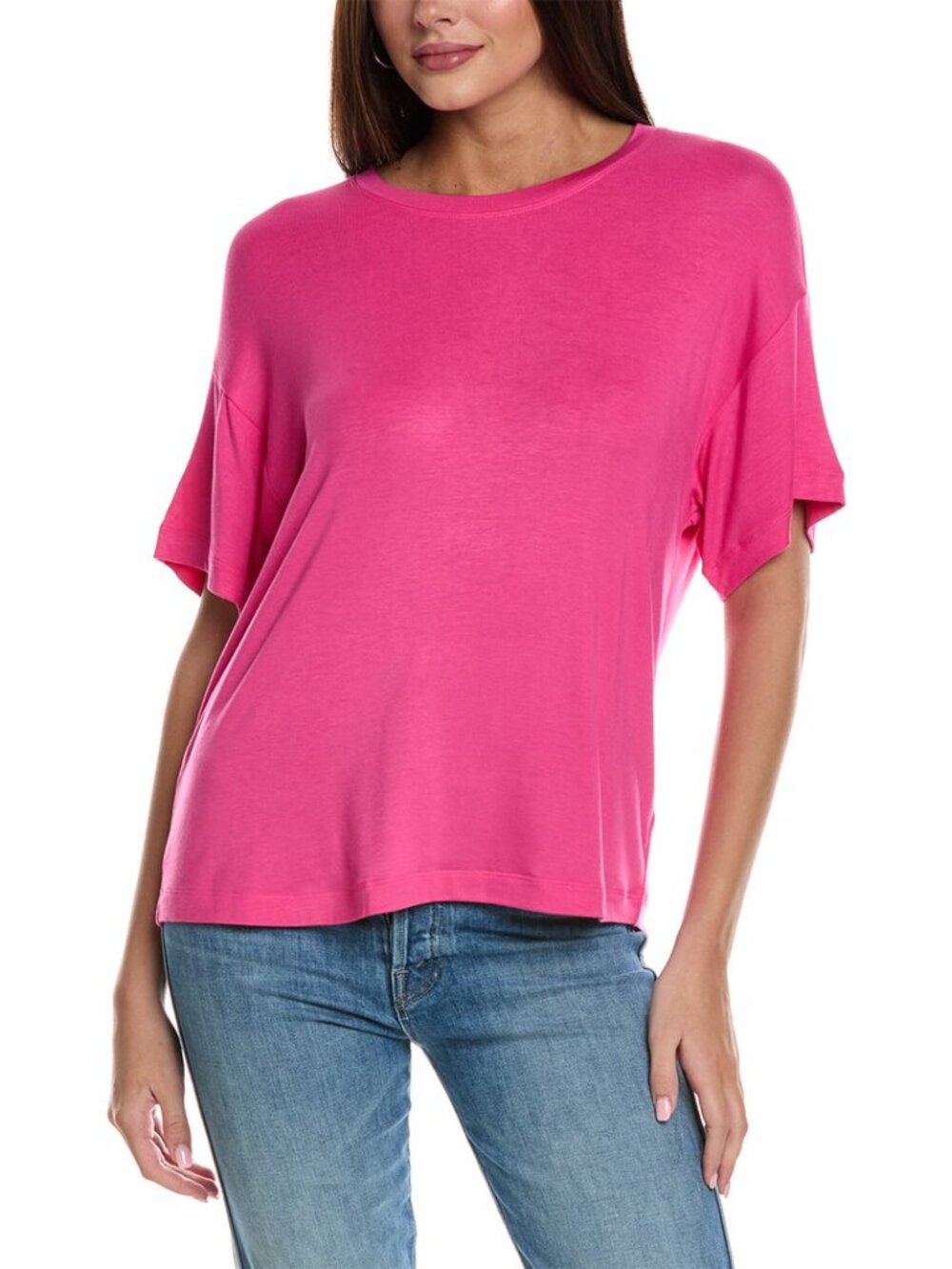 Cabi Pink Dolman Sleeve Top Relaxed Fit Knit Tee Size Large 6336
